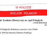 X Ogólnopolski Konkurs Historyczny na Apel Poległych