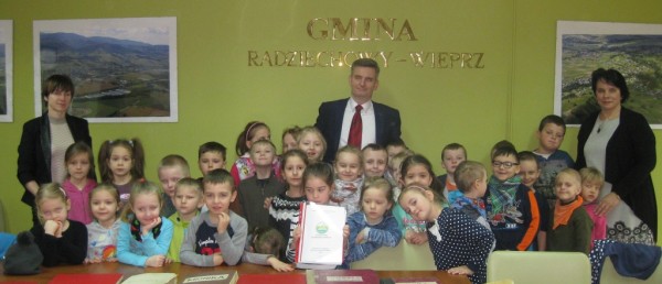 Nasza przyszłość w Radziechowach  - Przedszkolaki z wizytą w Urzędzie Gminy