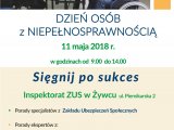 Dzień osób z niepełnosprawnością - ZUS w Żywcu
