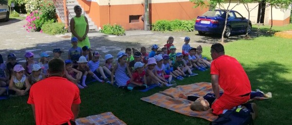 Bezpieczne wakacje - warsztaty dla dzieci w Publicznym Przedszkolu w Wieprzu