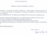 SPÓŁKA LEŚNA WIEPRZ ''CICHA'' ZAWIADAMIA: