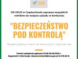 ''Bezpieczeństwo pod kontrolą'' - KRUS ogłasza kolejny konkurs