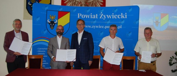 ZAWARTO POROZUMIENIE DOTYCZĄCE PRZEBUDOWY DROGI POWIATOWEJ 1425S WIEPRZ-JUSZCZYNA-JELEŚNIA