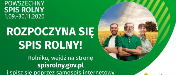 Dzisiaj rozpoczyna się Powszechny Spis Rolny! Spiszmy się, jak na rolników przystało!