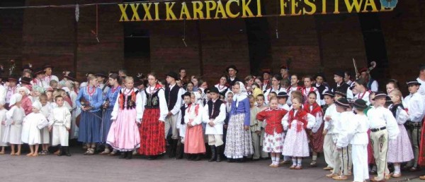 “Mali Grojcowianie” na XXXI Karpackim Festiwalu Dziecięcych Zespołów Regionalnych – Rabka-Zdrój 2007.