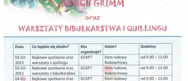 CO ROBIĆ W FERIE? - Zapraszamy na zajęcia!