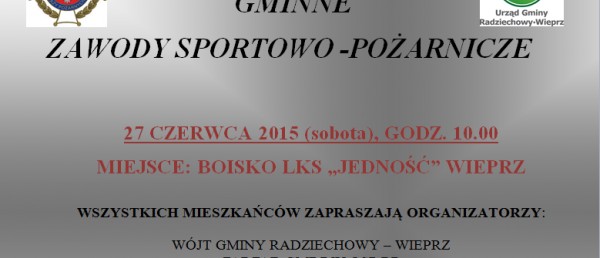 Zapraszamy na zawody sportowo-pożarnicze