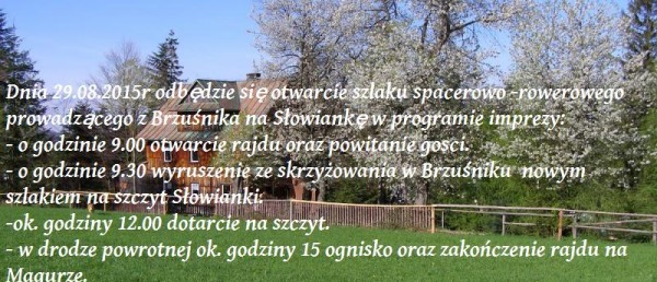 Otwarcie szlaku spacerowo - rowerowego na Słowiankę